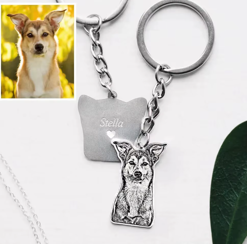 DYNAMICITY™ - PERSONALIZED PET PHOTO KEYCHAIN MEMORY