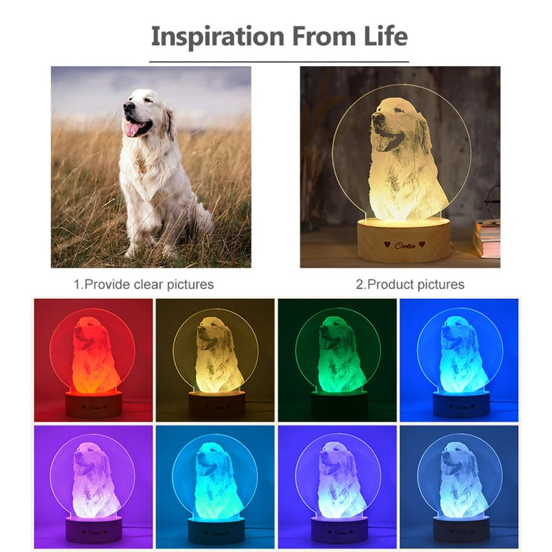 DYNAMICITY™ - PERSONALIZED 3D PHOTO LAMP WITH CUSTOM PHOTO AND TEXT