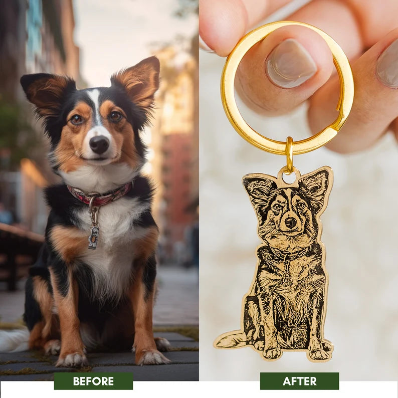 DYNAMICITY™ - PERSONALIZED PET PHOTO KEYCHAIN MEMORY