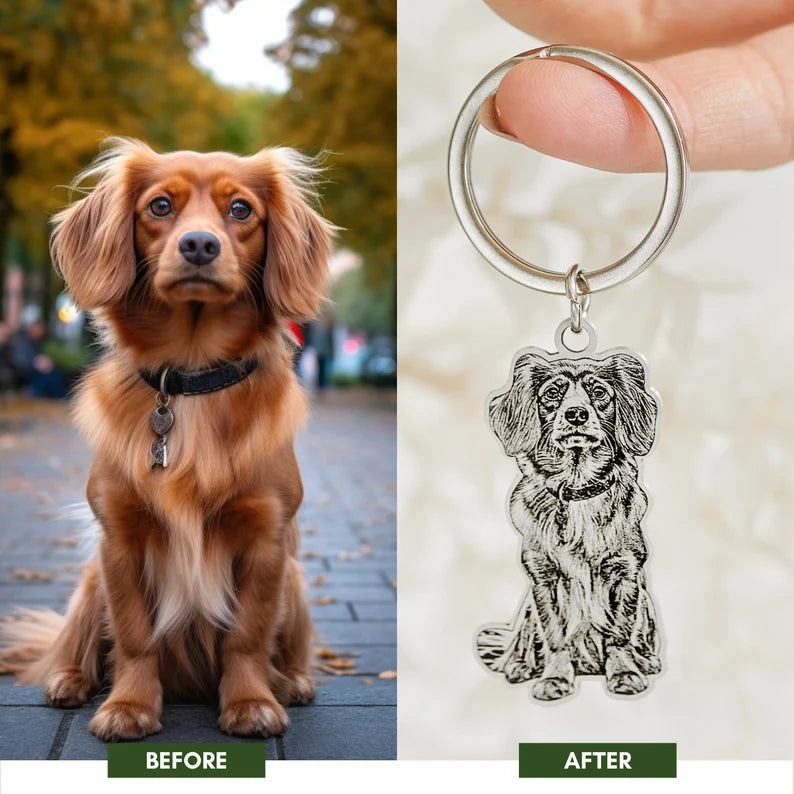 DYNAMICITY™ - PERSONALIZED PET PHOTO KEYCHAIN MEMORY