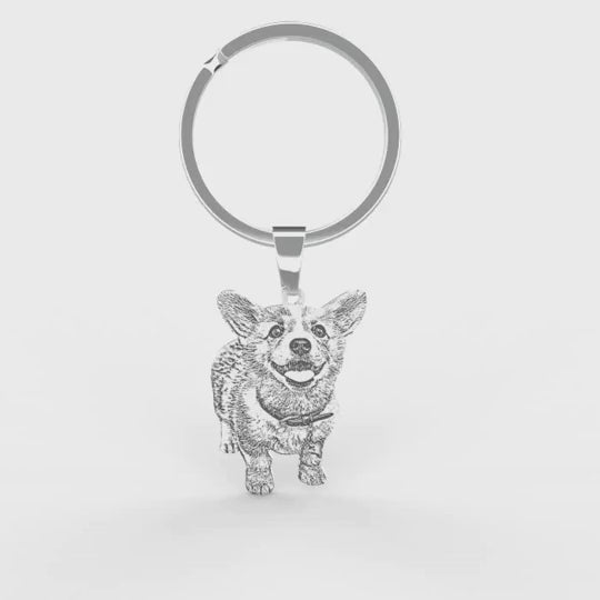 DYNAMICITY™ - PERSONALIZED PET PHOTO KEYCHAIN MEMORY